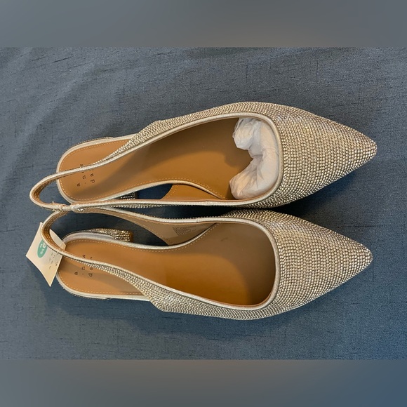 a new day Shoes - A New Day Women’s Rhinestone Slingback Flats, Size 9.5W, NWT